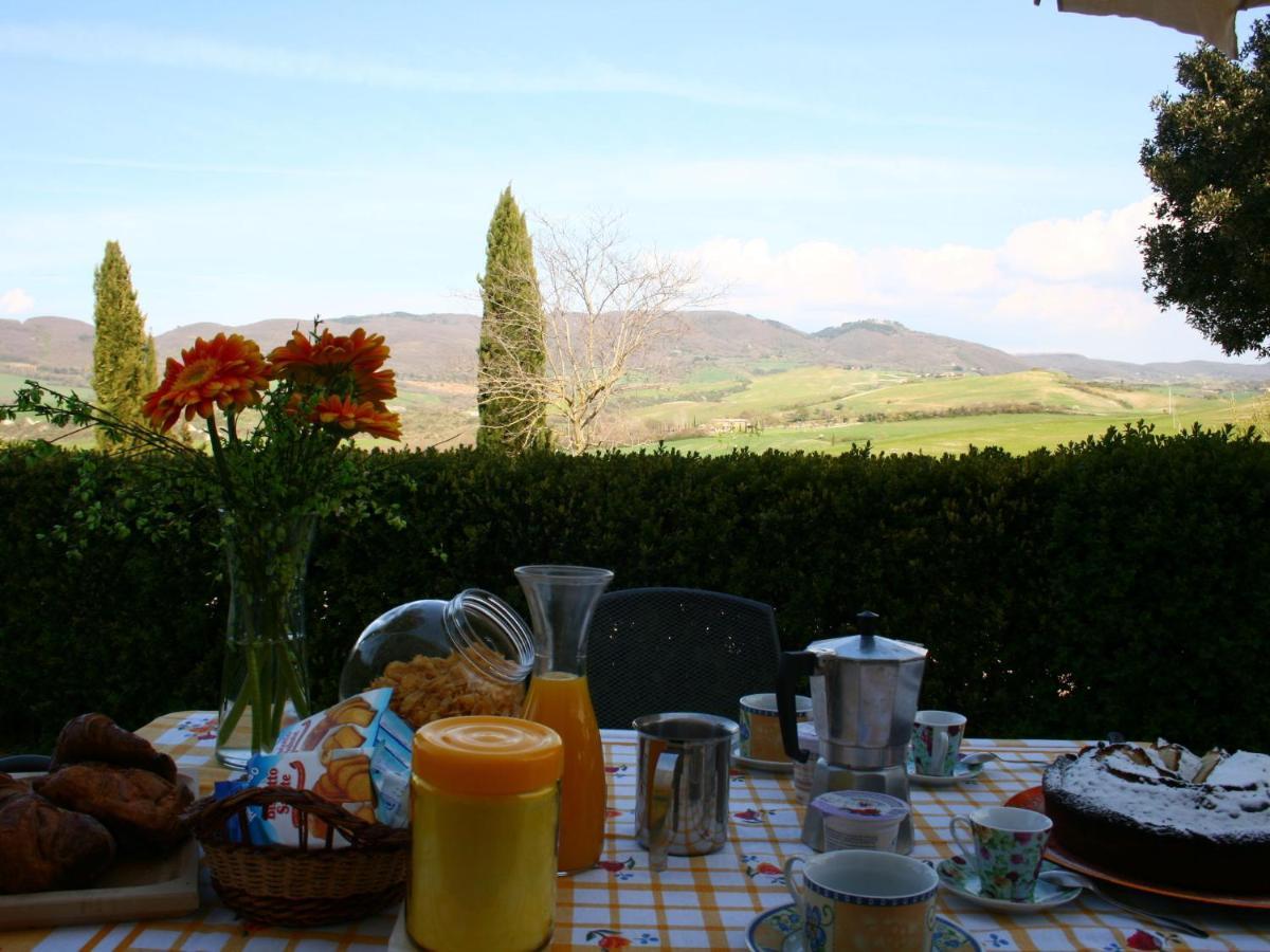 Апартаменты Spacious Farmhouse In Pienza With Swimming Pool Contignano Экстерьер фото
